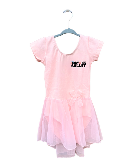 Short Sleeve Leotard With Attached Skirt Baby and Me