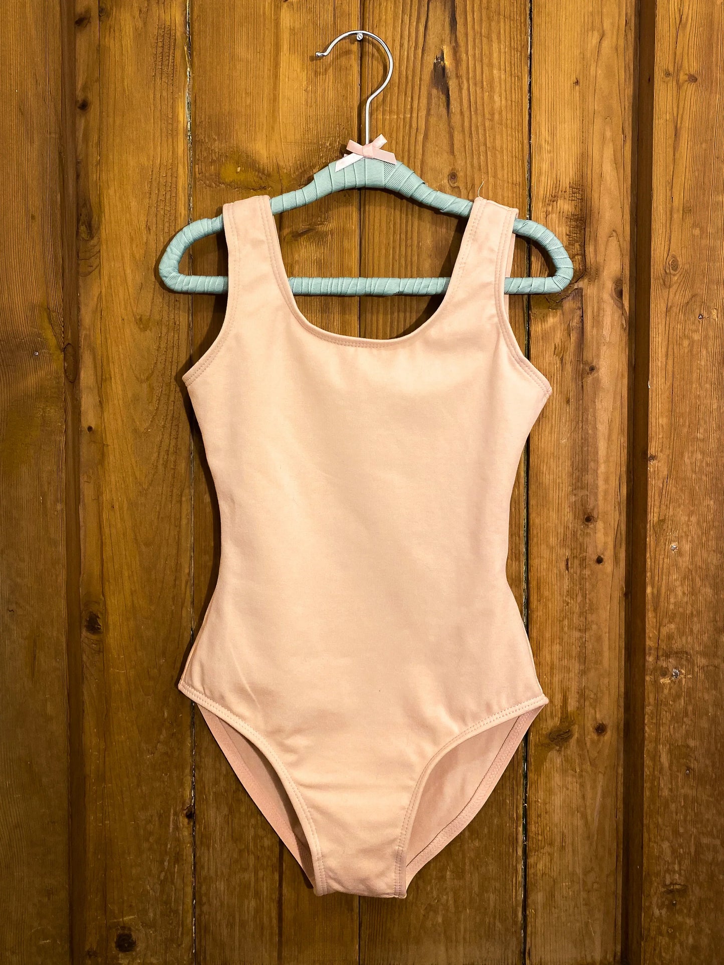 Pink Sleeveless Tank Leotard