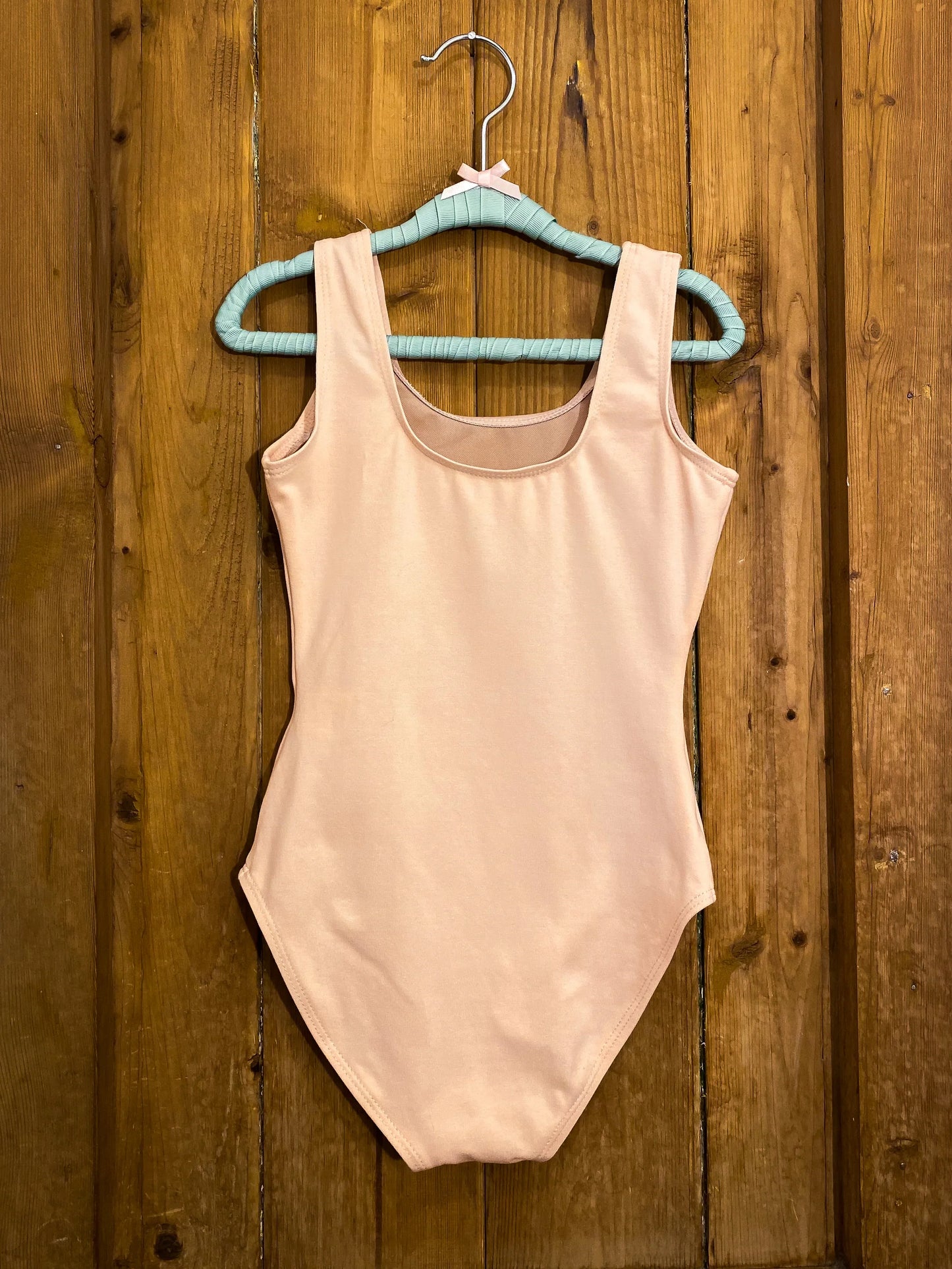 Pink Sleeveless Tank Leotard