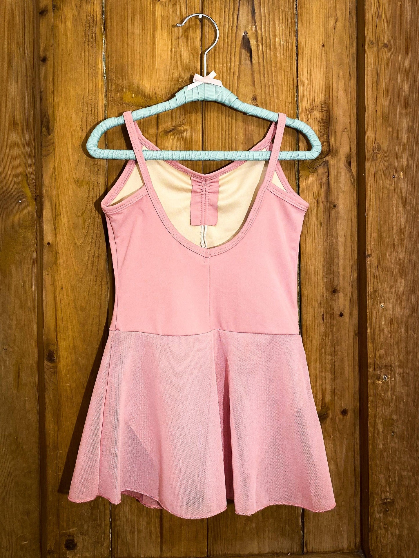 Pink Camisole Skirted Leotard