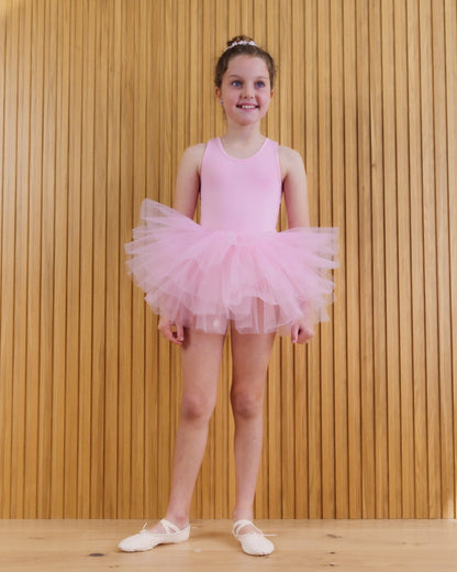 pink leotard dress Dancina Leotard Sparkle Tutu Short Sleeve Ballet Dress 2-3T / Ballet Pink