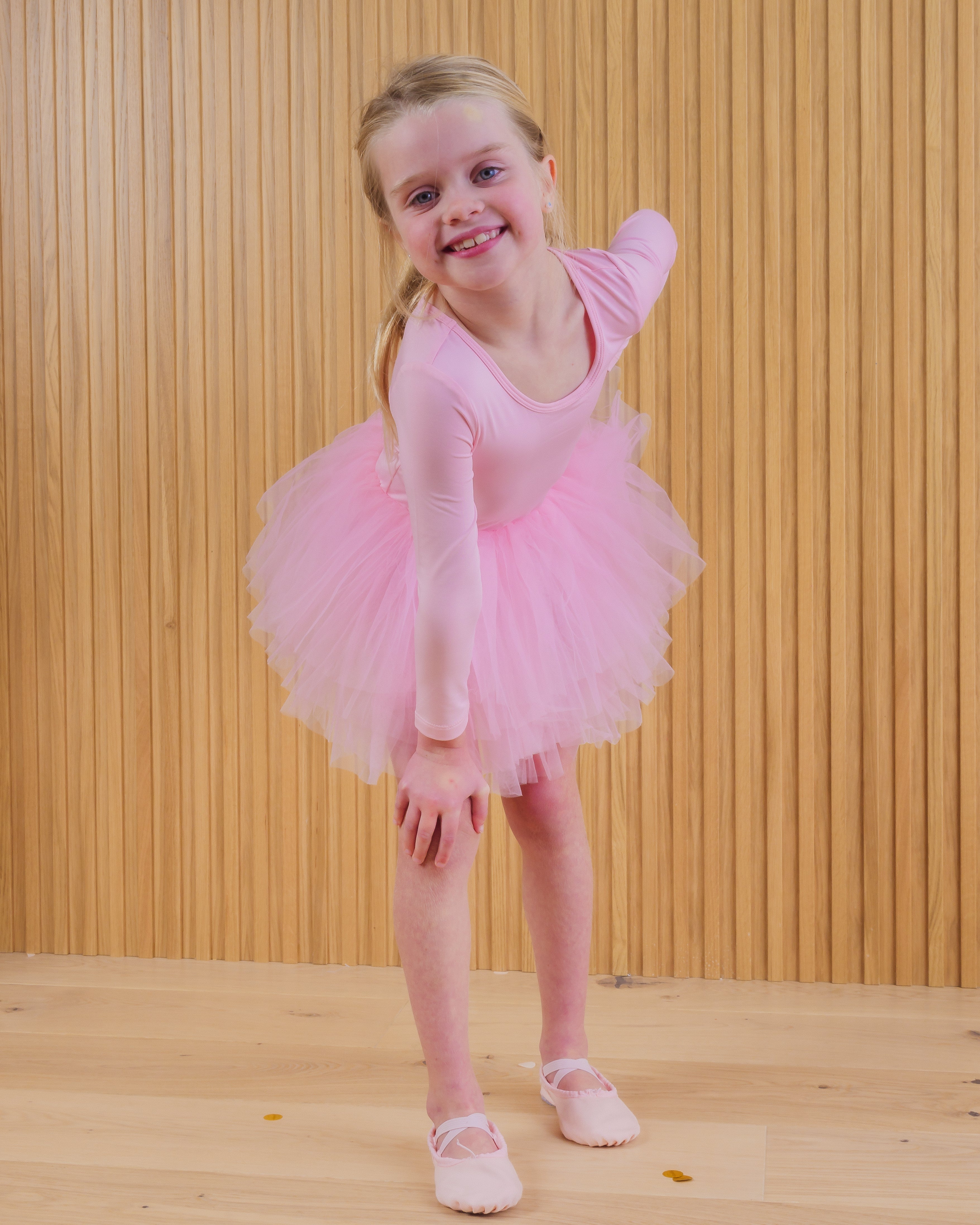 Pink Tutu Leotard Long Sleeves